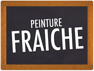 panneau peinture fraiche