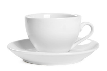 Small white coffee cup