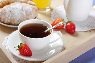 Breakfast with tea