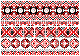 Retro ethnic ornaments and traceries