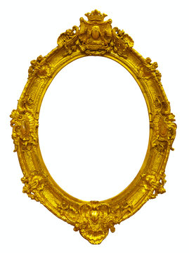 Oval Gold Picture Frame