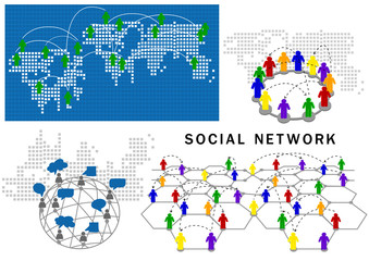 Vector social network structure