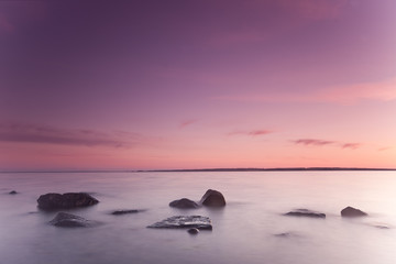 Fototapeta na wymiar Scena ocean z południowej Szwecji