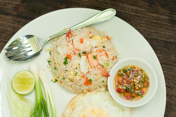 fried rice with shrimp