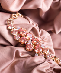 Beautiful jewelry on background