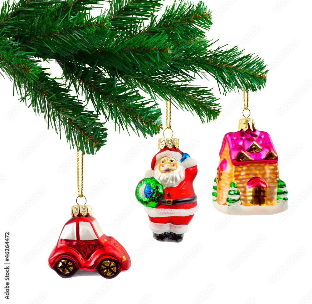 Sticker Christmas tree and toys