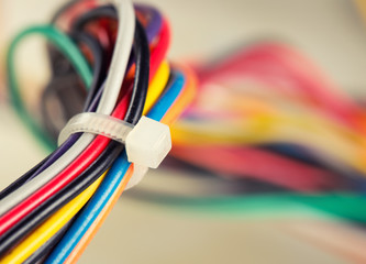 Colorful electrical cables