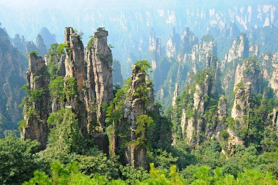 Fototapeta Zhangjiajie natural scenery in China