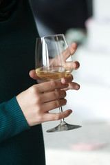 calice di vino bianco del Monferrato