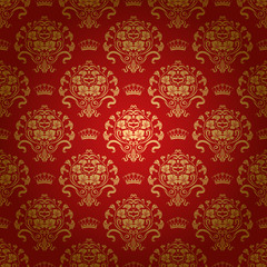 damask seamless floral pattern