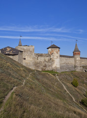 Fototapeta na wymiar Castle at Kamenets-Podolsky in Ukraine