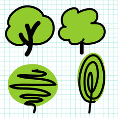 Blue graph background.vector