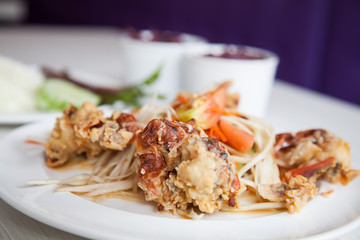 Soft Shell Crab Salad