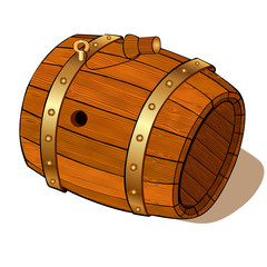 wood  beer barrel