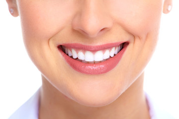 Beautiful woman smile.
