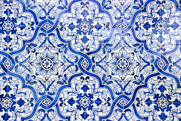 Portuguese tiles, Azulejos - obrazy, fototapety, plakaty