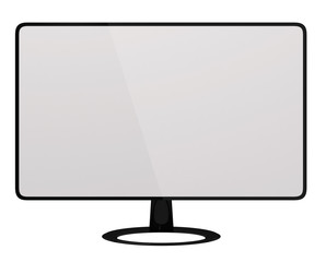 computer monitor with round corner