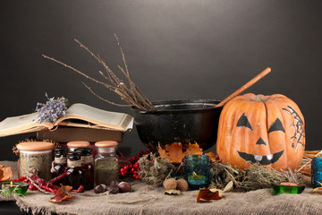 Scary halloween laboratory