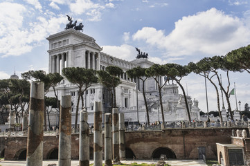National monument of Vittorio Emanuele II on the the Piazza Vene