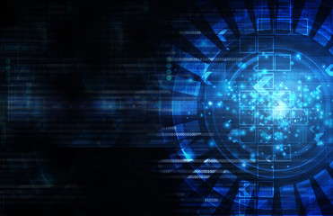 Dark blue tech background