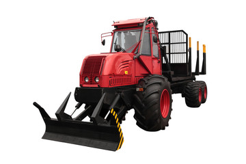 The truck for transportation of logs