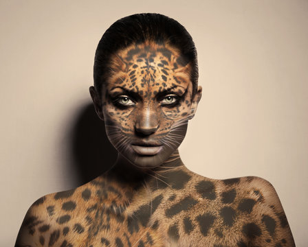 sexy leopard woman