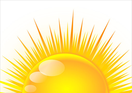 recommend clip art: Half of the sun at sunrise