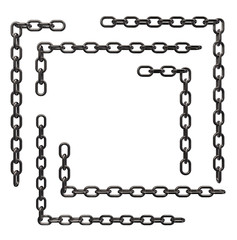 metal chain frame borders - 46278879