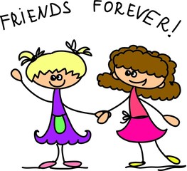 Симпатичные счастливых детей мультфильм