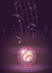Fantasy music vector