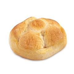 Bread on white background