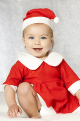 Christmas baby - Baby mit Weihnachtsmannkostüm