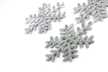 Silver snowflakes