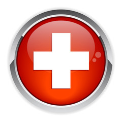bouton internet health icon red