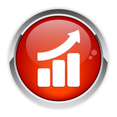 bouton internet graphique diagramme icon red