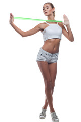 Young woman in perfect shape