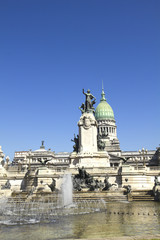 Fototapeta na wymiar Congress square monument in Buenos Aires, Argentina