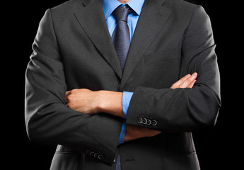 Businessman with folded arms