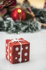 Winter decorations with Christmas stuff