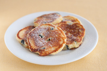 Delicious homemade cheese pancakes