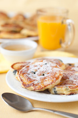 Delicious homemade cheese pancakes