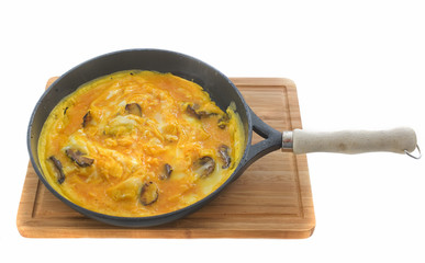 mushrooms omelet
