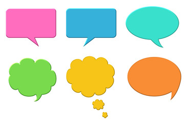 Set de etiquetas de colores