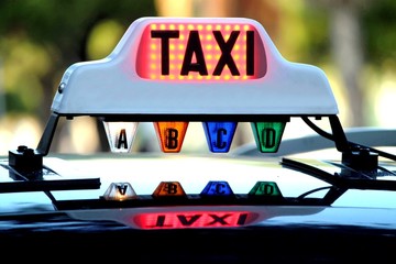 ' Lumineux ' de taxi occupé en tarif ' A '