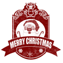 Christmas elegant vintage stamp