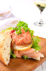 Salmon sandwich