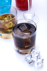 Alcohol drinks set 