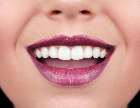 Healthy woman teeth and smile.