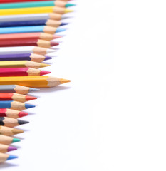 Fototapeta premium Colour pencils isolated
