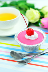 fancy cup cake set for wedding and coffee break time